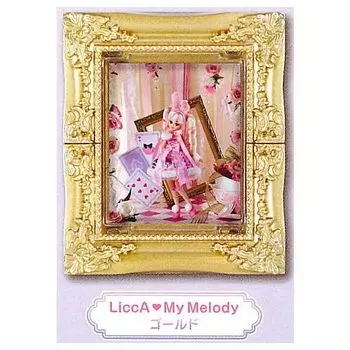 LiccA My Melody Kuromi Frame Collection My Melody Gacha Игрушка-капсула Gacha [4.LiccA Gold] (один предмет)