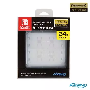 Licensed Card Case for Nintendo Switch Card Pocket 24 White [Nintendo Product]