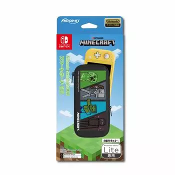 licensed Smart pouch for Nintendo Switch Lite EVA Minecraft 4 characters [Nintendo product]