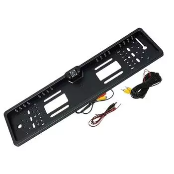 Лицензионная камера заднего вида европейского видения с пластинчатой ночной рамкой 1080P чёрный