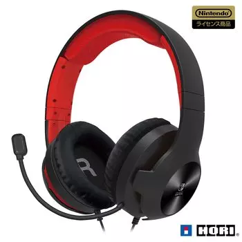 Лицензированная игровая гарнитура Hori 4961818031579 Wired Gaming Headset Standard с микшером для Nintendo Switch Red Nintendo Switch Online Voice [Продукт Nintendo] [Поддержка