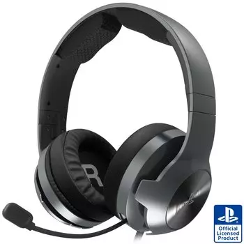 Лицензированная игровая гарнитура Hori Gaming Headset Pro для ПК, черная [продукт SONY] PlayStation®5, PlayStation®4, [совместимая с PS5] чёрный