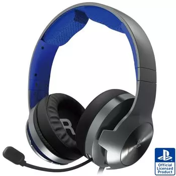 Лицензированная игровая гарнитура Hori Gaming Headset Pro для ПК Blue [продукт SONY] PlayStation®5, PlayStation®4, [совместимо с PS5]