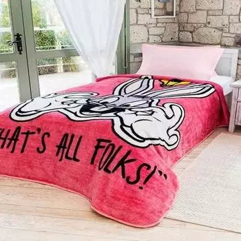 Лицензированное одноместное одеяло zdilek Bugs Bunny Smile