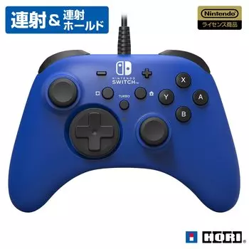 Лицензированное проводное соединение Horipad для Nintendo Switch Blue Switch [продукт Nintendo] [совместимо с Nintendo]