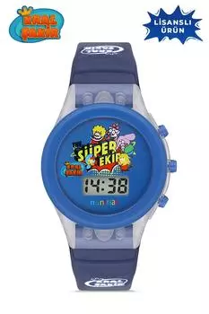 Лицензированные детские наручные часы MiniFlak Kral akir KS7210 с синим светом