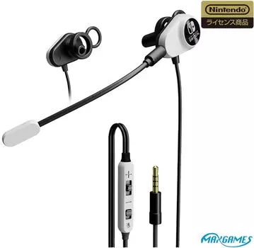 Лицензированные игровые наушники Nintendo Switch Dual Duct, белые [Продукт Nintendo] белый