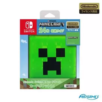 Лицензированный чехол для карты Nintendo Switch Card Pocket 24 Minecraft Creeper [продукт Nintendo]