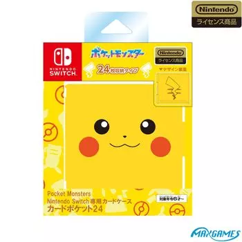 Лицензированный чехол для карты Nintendo Switch Card Pocket 24 Pokemon Pikachu [продукт Nintendo]