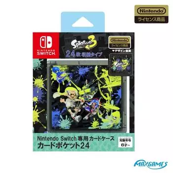 Лицензированный чехол для карты Nintendo Switch Card Pocket 24 Splatoon 3 [продукт Nintendo]