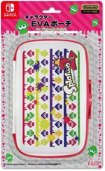 Лицензированный чехол для персонажа из ЭВА для Nintendo SWITCH 2 Switch [продукт Nintendo] Splatoon (белый) -