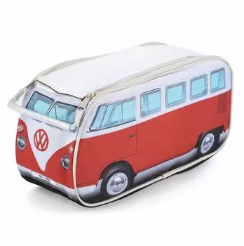 Лицензированный чехол для ручек Volkswagen Camp Van Print Pouch большой емкости 30 см унисекс [Официальный продукт] (красный) [Элемент] красный