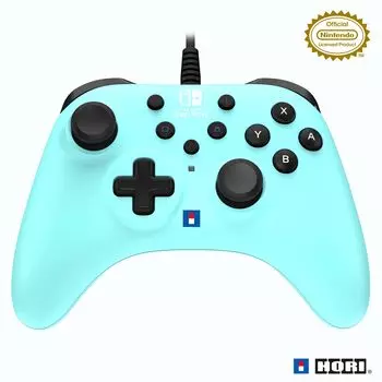 Лицензированный Horipad TURBO для Nintendo PC Ice Blue с непрерывным огнем [продукт Nintendo] Switch™ / [Оснащенная функция]
