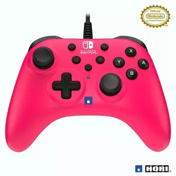 Лицензированный Horipad TURBO для Nintendo PC Magenta с функцией непрерывного огня [продукт Nintendo] Switch™ / [Оснащенная функция]