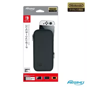 Лицензированный комбинированный чехол для Nintendo Switch черного цвета [продукт Nintendo],