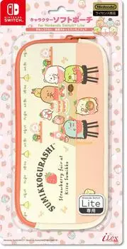 Лицензированный мягкий чехол для Nintendo Switch Lite с персонажем для Nintendo SWITCH Lite Sumikko Ichigo Switch [продукт Nintendo] Sumikkogurashi (Кафе Ярмарка)