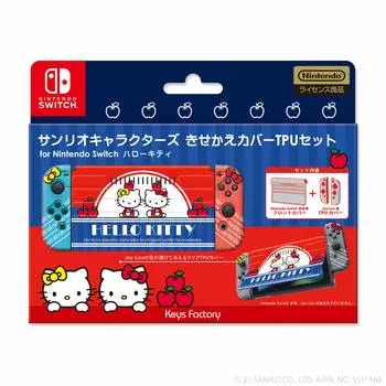 Лицензированный набор чехлов Sanrio Kisekae Cover TPU для Nintendo Switch Hello Kitty [Продукт Nintendo]