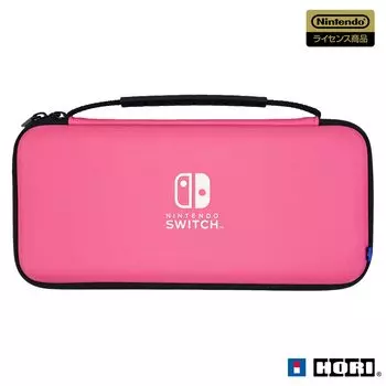 Лицензированный тонкий жесткий чехол Plus для Nintendo Switch Pink с двумя моделями Nintendo Switch и органическим EL [Продукт Nintendo] [Совместимые модели]