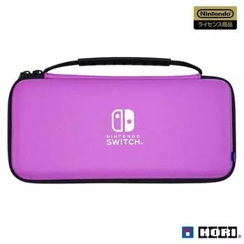 Лицензированный тонкий жесткий чехол Plus для Nintendo Switch Purple с двумя моделями Nintendo Switch и органическим EL [Продукт Nintendo] [Совместимые модели]