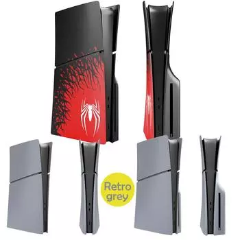 Лицевая панель с изображением паука и вентиляционным отверстием для Playstation 5 Slim Disc Digital Edition 30th PS5 Cover Skin Лицевые панели For PS5