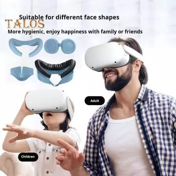 Лицевой интерфейс лицевая накладка для гарнитуры Meta Quest 3 аксессуары VR лицевая подушка накладка чехол фитнес лицевой интерфейс пена замена чёрный
