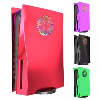 Лицевые панели с гальваническим покрытием и вентиляционными отверстиями Лицевая панель с гальваническим покрытием Жесткий корпус Жесткий противоударный защитный корпус консоли ABS красный