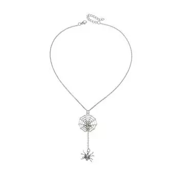 Личное ожерелье, ожерелье на Хэллоуин, женский праздничный памятный подарок One Size серебряный