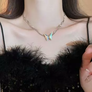 Личность Бабочка Ключица Ожерелье Модная Ключица Цепочка Подарки На День Рождения 1 pcs