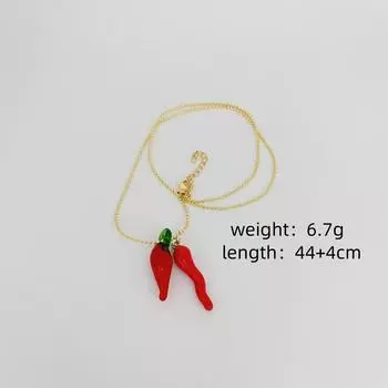Личность Популярная глазурованная маленькая перцовая капающая подвеска в виде кулака, подходящая для девушек, чтобы носить красный перец каждый день