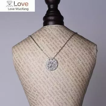 Личность ретро-любители ожерелье защита окружающей среды бесцветная нержавеющая сталь кулон женское уличное ожерелье цепь 42cm