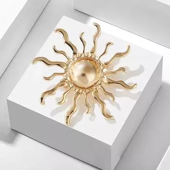 Личность Sun Flower Броши Pin для женщин Одежда Ювелирные изделия Аксессуары для вечеринок