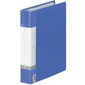 Licht Lab File Clear Book Replaceable A4 30 Holes 35 Pockets Blue 314 x 275 x 50 mm G3803-8
