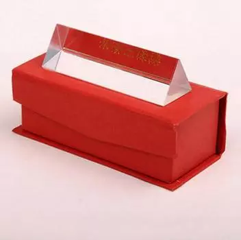 Licht Spektrum optisches dreifaches Glasprisma Physik unterrichtendes 50x30x30mm 1pcs