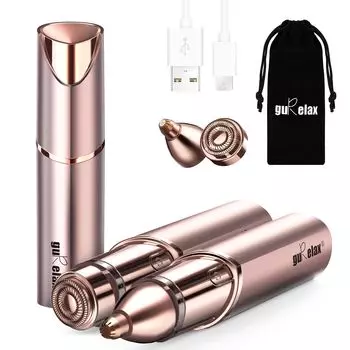 Лицо Лицо Для Электрический Бесплатно Для Вниз Вниз Чрезмерный IPX6 LED 2 Сменные головки Бритва, Бритва, Женщины, Икры, Брови, Бритва, Рукава, Женщины,