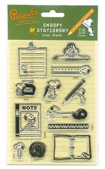 Лицо Снупи Прозрачный штамп Много детского листа, Канцелярские товары, 2209-002