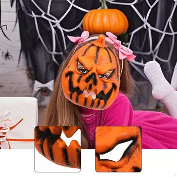 Лицо тыквы на Хэллоуин для пасхальной ролевой игры, маскарадной вечеринки, шоу