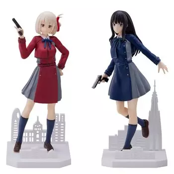 Licorice Recoil Luminasta Takina Inoue Chizuka Nishikiki Set Figure &