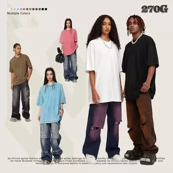 Лидер хип-хопа Kanye, уличная одежда, сезон Young Thug, спортивные футболки, мужские винтажные однотонные хлопковые топы в стиле Харадзюку старой школы XS слоновая кость