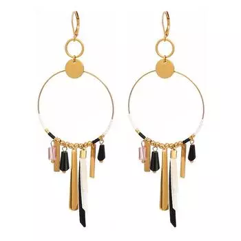 Лидер продаж, длинные серьги-кисточки в стиле бохо, высококачественные серьги, легкие серьги в стиле ретро, роскошные серьги в национальном стиле