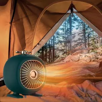 Лидер продаж, использование в кемпинге, 400 Вт, пластиковый электрический электрический обогреватель для рук и ног, портативный мини-настольный вентилятор, обогреватель зелёный