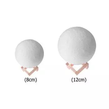 Лидер продаж, креативный 3D перезаряжаемый ночник с принтом, электрический полный подарок для спальни, светодиодный ночник с луной 3