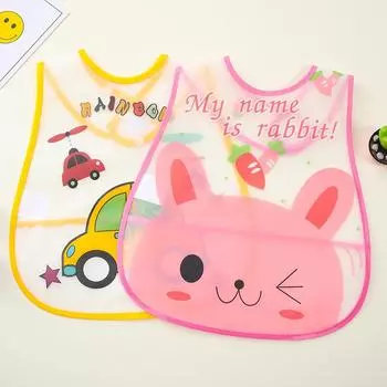 Лидер продаж, милый детский портативный нагрудник с мультиграфическим рисунком, легко моющийся, водонепроницаемый, негрязный, нагрудник для детского питания, детские товары