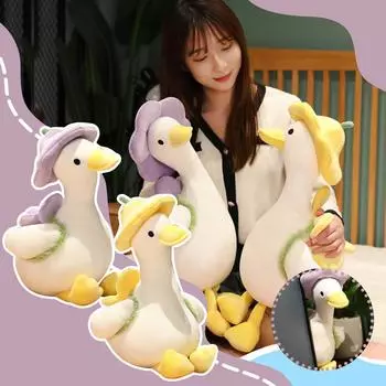 Лидер продаж, плюшевая кукла, игрушка в подарок, детская тряпичная кукла в мультяшном стиле, 35 см One Size фиолетовый