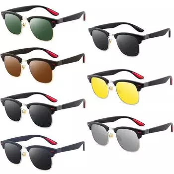 Лидер продаж, поляризационные солнцезащитные очки для мужчин и женщин, классические модные легкие дизайнерские ретро-заклепки, женские и мужские солнцезащитные очки TR90 на ногах