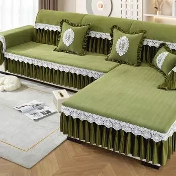 Лидер продаж синельный диванный коврик Four Seasons, универсальный роскошный чехол для дивана, новый чехол для дивана, противоскользящая подушка для дивана 76X70cm