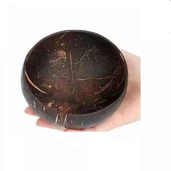 Лидер продаж, столовая посуда из кокосовой скорлупы, натуральная старая столовая посуда из кокосовой скорлупы, миска для риса, салат из орехов, кокоса, деревянная миска, набор ложек для смузи