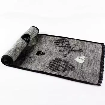 Лидер продаж: утепленные шарфы в клетку из хлопка для повседневного ношения осенью и зимой, в наличии. 180cm серый