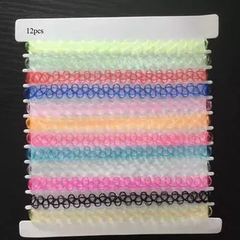 Лидер продаж, винтажные колье-чокеры для женщин, эластичные ожерелья с татуировкой, эластичные чокеры, простые модные короткие кулоны для девочек