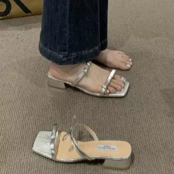 Лидер продаж, женская обувь, современные тапочки, женские тапочки, модные повседневные тапочки, женские нескользящие однотонные туфли, женская обувь 35