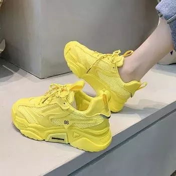 Лидер продаж, женские кроссовки на платформе, вулканизированные, яркие, сахарные, повседневные, женские кроссовки на плоской платформе 35 белый